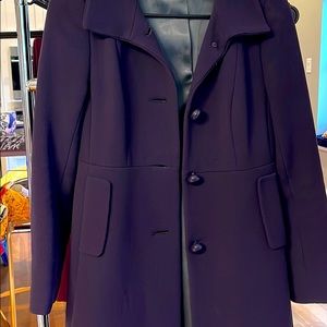 J Crew Aubergine Wool Pea Coat